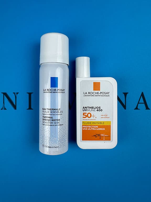 ست فلویید ضدآفتاب بی رنگ و اسپری آب درمانی لاروش پوزای La Roche-Posay — تصویر ۲