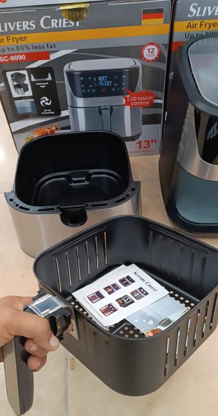سرخ کن بدون روغن سیلور کرست 13 لیتری مدل SC-9090 اصلی حک شده | سرخکن 2200 وات — تصویر ۸