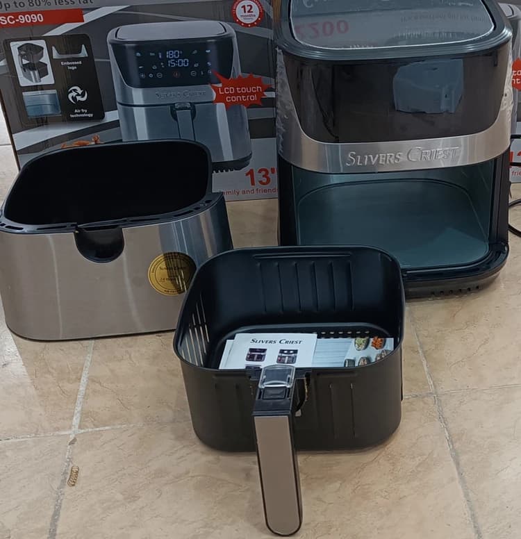 سرخ کن بدون روغن سیلور کرست 13 لیتری مدل SC-9090 اصلی حک شده | سرخکن 2200 وات — تصویر ۴