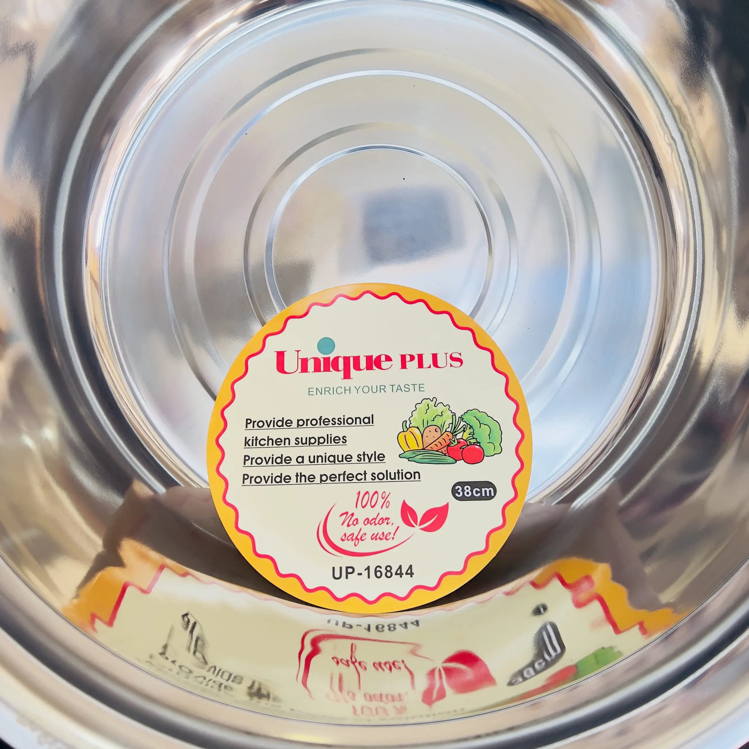 سرویس لگن استیل 11 پارچه یونیک پلاس حک شده Unique Plus — تصویر ۶