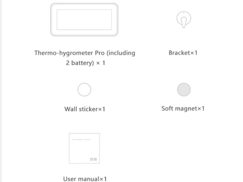 ساعت و دماسنج و رطوبت سنج هوشمند شیائومی Xiaomi MIJIA Temperature Humidity Meter — تصویر ۱۱