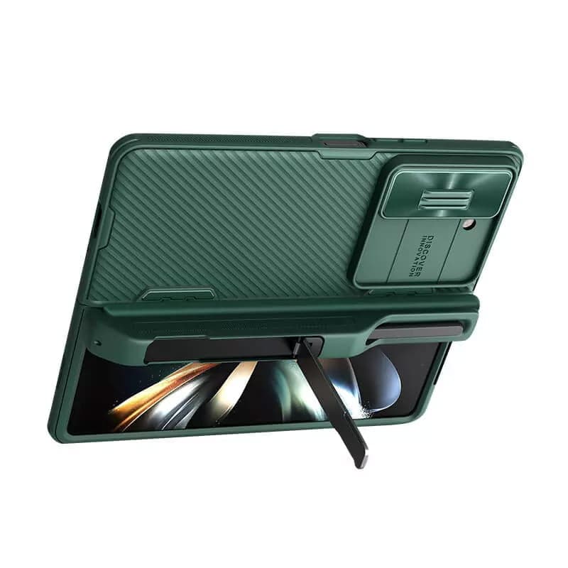 کاور نیلکین مدل CamShield مناسب برای گوشی موبایل سامسونگ Galaxy Z Fold 5 / W24 به همراه نگهدارنده قلم — تصویر ۹