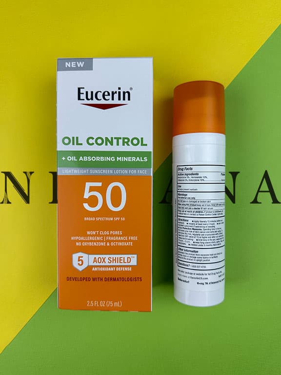 لوسیون ضدآفتاب کنترل کننده چربی صورت اوسرین Eucerin — تصویر ۸