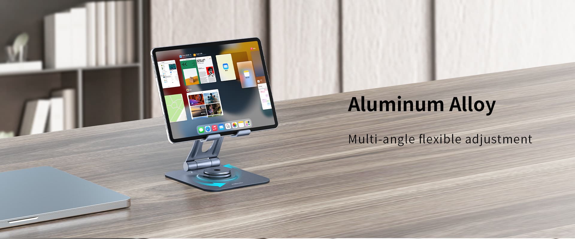پایه نگه دارنده موبایل و تبلت رچی مدل Recci Multi-angle Fold Stand RHO-M12 — تصویر ۴