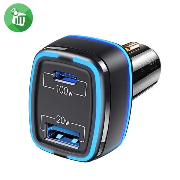 شارژر فندکی 2 پورت یوسمز مدل USAMS A+C Dual Ports Fast Car Charger CC142 با حداکثر توان 120W — تصویر ۷