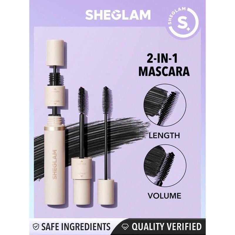 ریمل دو سر ضد آب شیگلم SHEGLAM — تصویر ۴