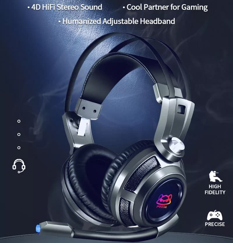 هدست گیمینگ پرودا مدل Proda Over Ear Gaming Headset PD-BH700 — تصویر ۳