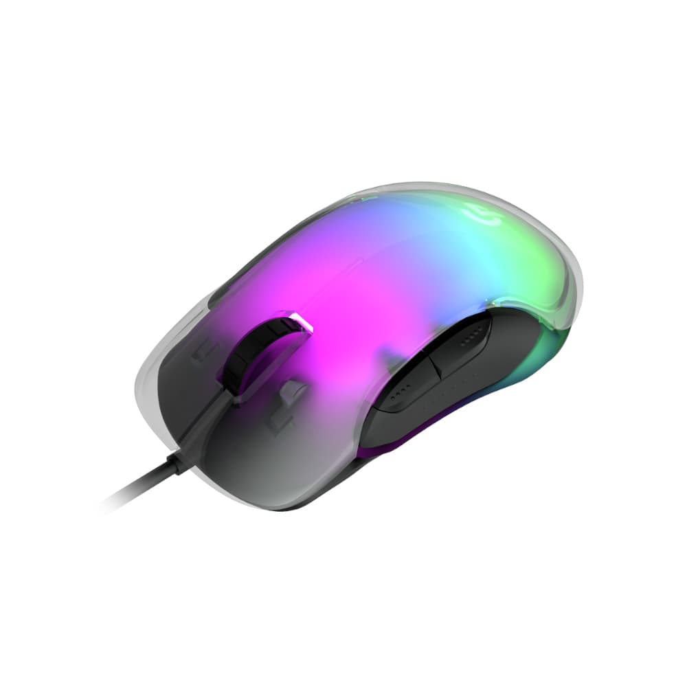 ماوس گیمینگ پرودو مدل Porodo Gaming RGB 8D Crystal Shell Mouse PDX315