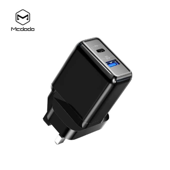 شارژر دو پورت مک دودو مدل MCDODO Dual Port PD QC3.0 USB C PD Charger CH-6901 با توان 20W — تصویر ۷