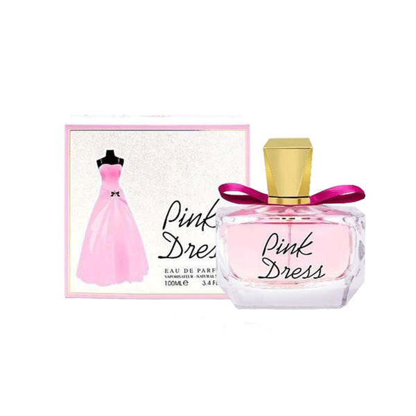 ادو پرفیوم زنانه فراگرنس ورد مدل پینک درس Pink Dress Women Parfum حجم 100 میلی‌لیتر