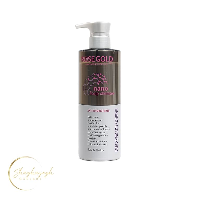شامپو انرژی بخش و ضد ریزش مو رزگلد دوکو ۵۲۰ میل Rosegold Doco Energizing Scalp Shampoo 520ml — تصویر ۳