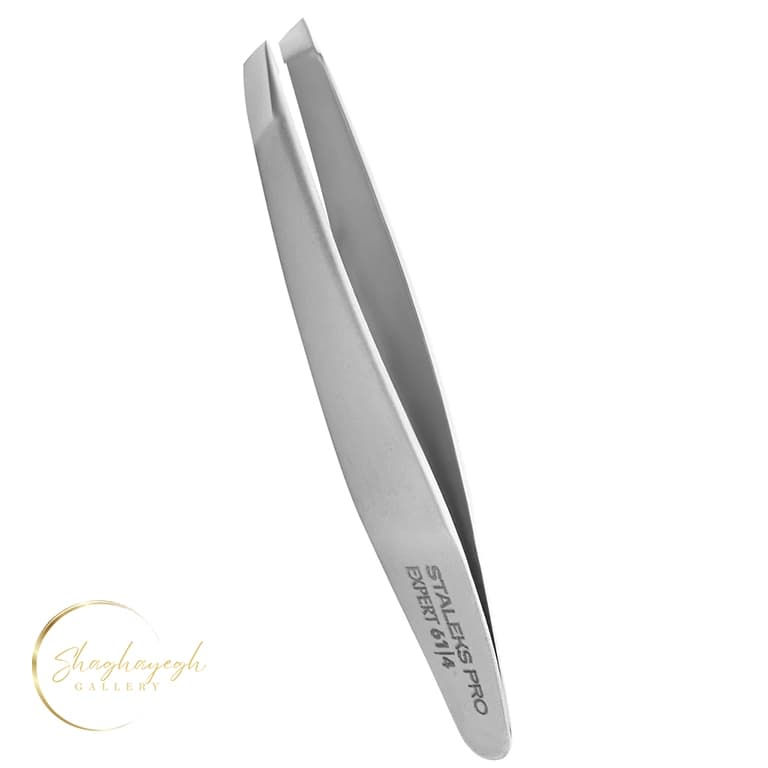 موچین اصلاح و فرمدهی ابرو سرکج استالکس پرو اکسپرت ۶۱ مدل ۴ Staleks Pro Expert 61 Type 4 Slanted Eyebrow Tweezers — تصویر ۳
