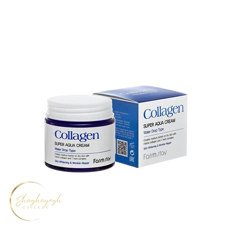 کرم ابرسان و جوانساز کلاژن سوپر اکوا فارم استی ۸۰ میل Farmstay Collagen Super Aqua Cream 80ml — تصویر ۴