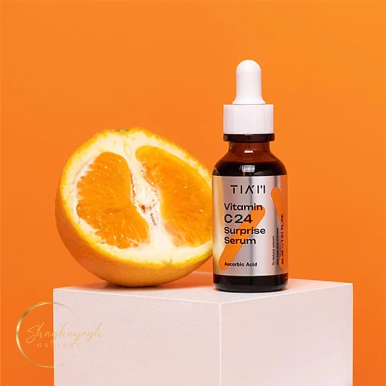 سرم روشن‌کننده و ضد لک ویتامین سی تیام ویتامین C24 سرپرایز 30 میل TIAM Vitamin C24 Surprise Serum 30ml — تصویر ۵