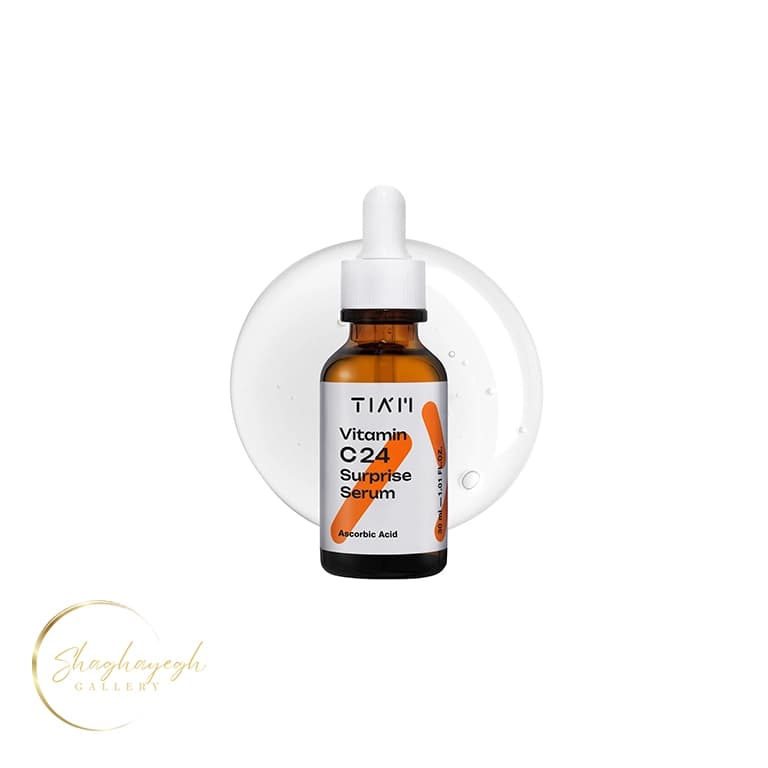 سرم روشن‌کننده و ضد لک ویتامین سی تیام ویتامین C24 سرپرایز 30 میل TIAM Vitamin C24 Surprise Serum 30ml