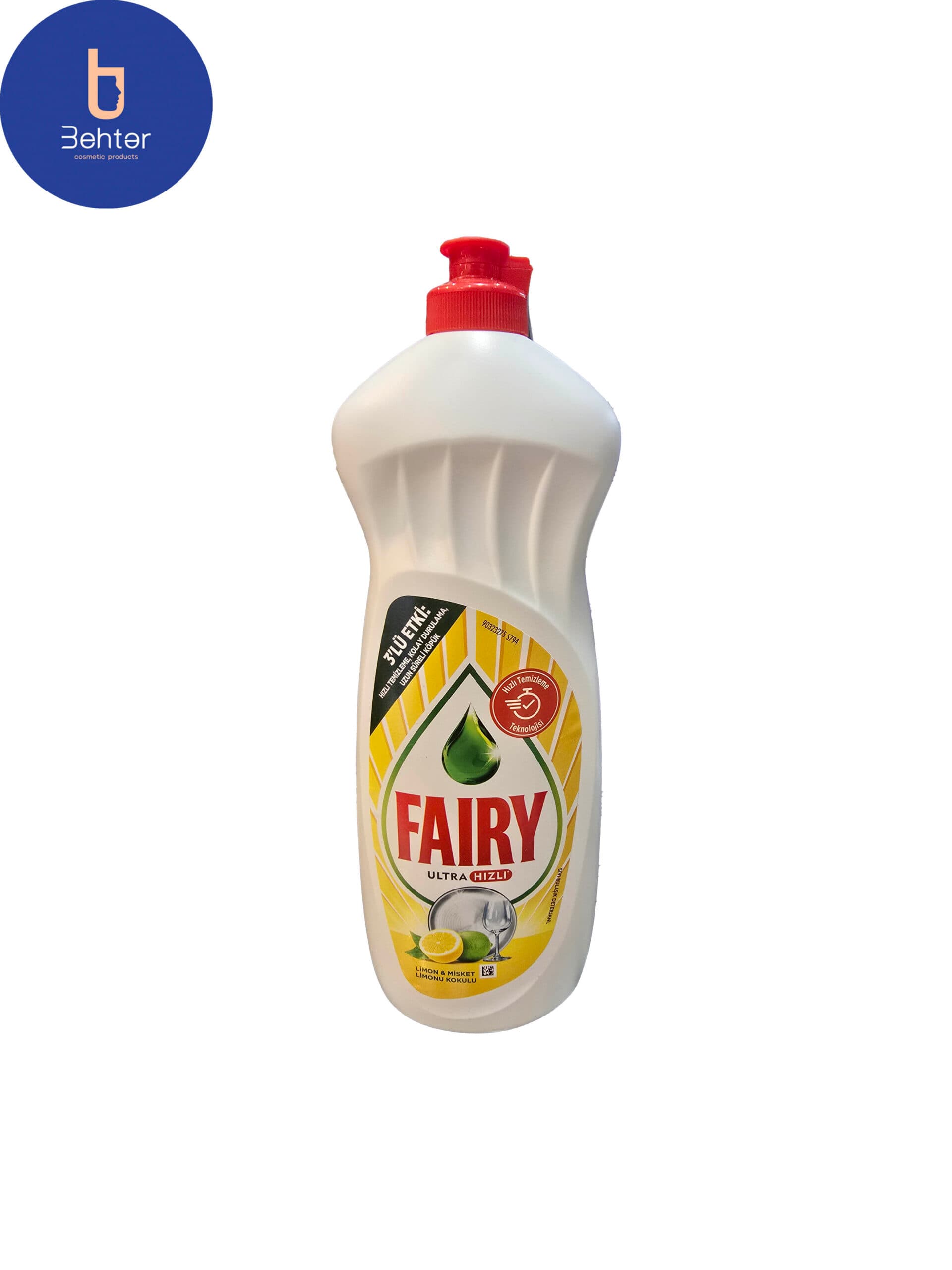 مایع ظرفشویی فیری حجم 650میل fairy dishwashing liquid with lemon scent volume 650 ml
