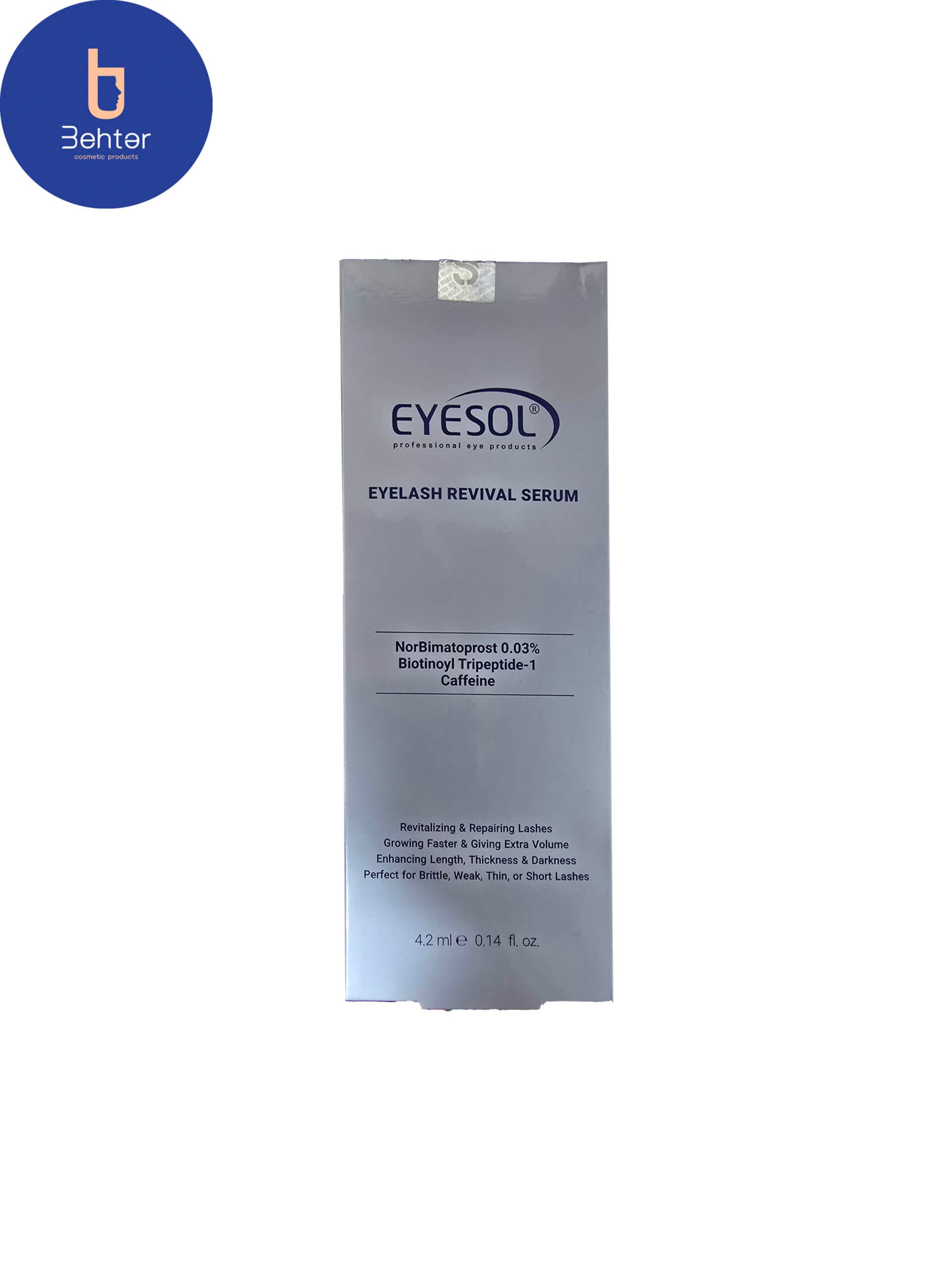 سرم تقویت مژه آیسول 4.2 میل Eyesol eyelash strengthening serum 4.2 ml