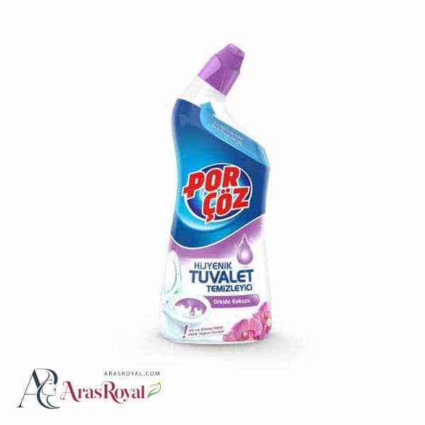 مایع تمیزکننده و جرم گیر توالت فرنگی پورچوز رایحه ارکیده 750 میل Por coz toilet cleaning liquid and orchid scent 750 ml — تصویر ۴