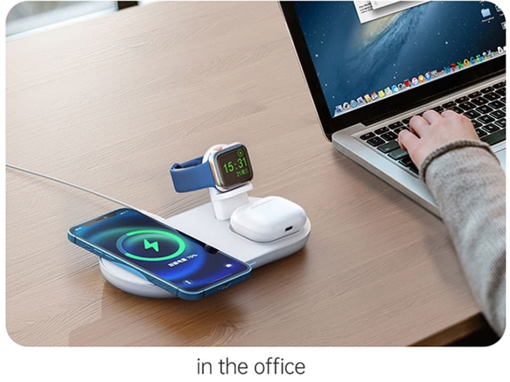 شارژر وایرلس مک‌دودو MCDODO Magnetic 3 in 1 Charging Wireless Charger Dock CH-7061 — تصویر ۵