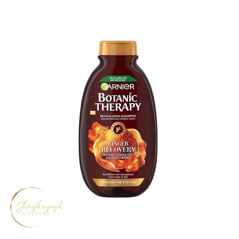 شامپو تقویتکننده و احیاکننده مو گارنیر بوتانیک تراپی زنجبیل و عسل ۴۰۰ میل Garnier Botanic Therapy Ginger Recovery Shampoo 400ml — تصویر ۳