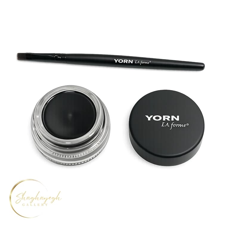 خط چشم ژلی ضداب مشکی یورن لا فورمه ۵ میل Yorn La Forme Gel Eyeliner Black 5ml — تصویر ۲