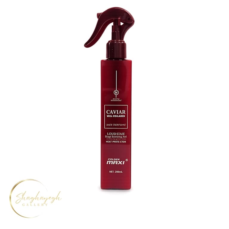 اسپری مو محافظ حرارت و خوشبوکننده مو کلاژن خاویار مکسی ۲۰۰ میل Maxi Caviar Collagen Hair Perfume Heat Protector 200ml