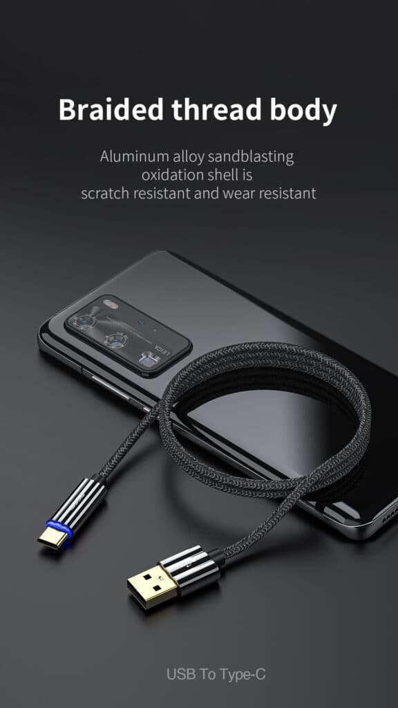 کابل تایپ سی به لایتنینگ رچی مدل Recci Smart Power-Off RS03CL به طول 1 متر — تصویر ۷