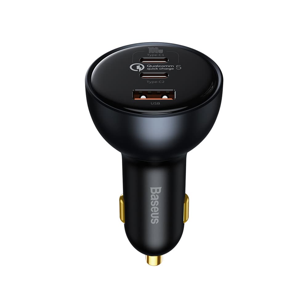 شارژر فندکی فست شارژ بیسوس Baseus QC5.0 C+C+U Car Charger TZCCZM-0G توان 160 وات همراه با کابل — تصویر ۱۰