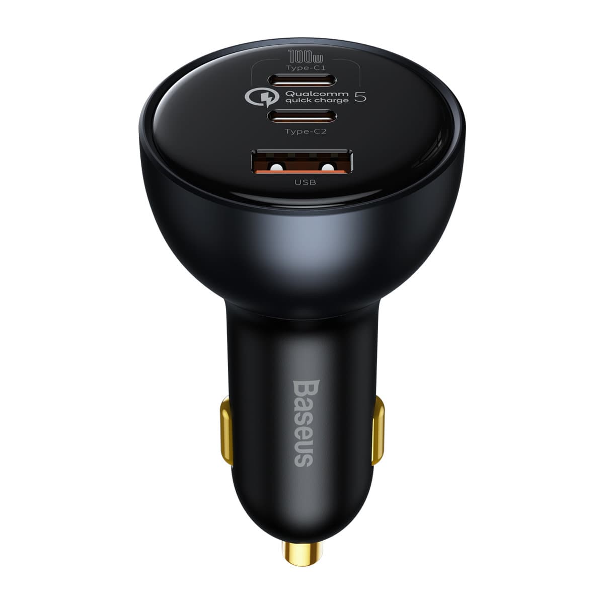 شارژر فندکی فست شارژ بیسوس Baseus QC5.0 C+C+U Car Charger TZCCZM-0G توان 160 وات همراه با کابل — تصویر ۱۱