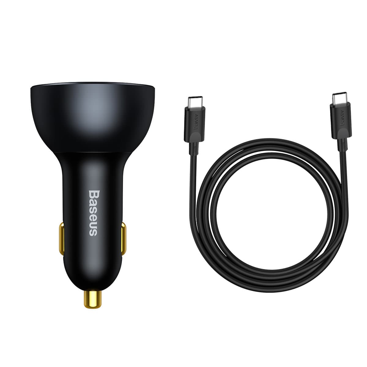 شارژر فندکی فست شارژ بیسوس Baseus QC5.0 C+C+U Car Charger TZCCZM-0G توان 160 وات همراه با کابل — تصویر ۸