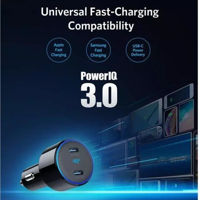 شارژر فندکی انکر مدل Anker Power Drive+ III DUO PD Car Charger A2725 با توان 48W — تصویر ۱۱