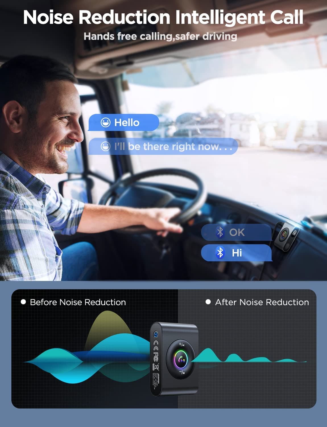 گیرنده بلوتوث جویروم Joyroom JR-CB1 Bluetooth Wireless Receiver for Car — تصویر ۷