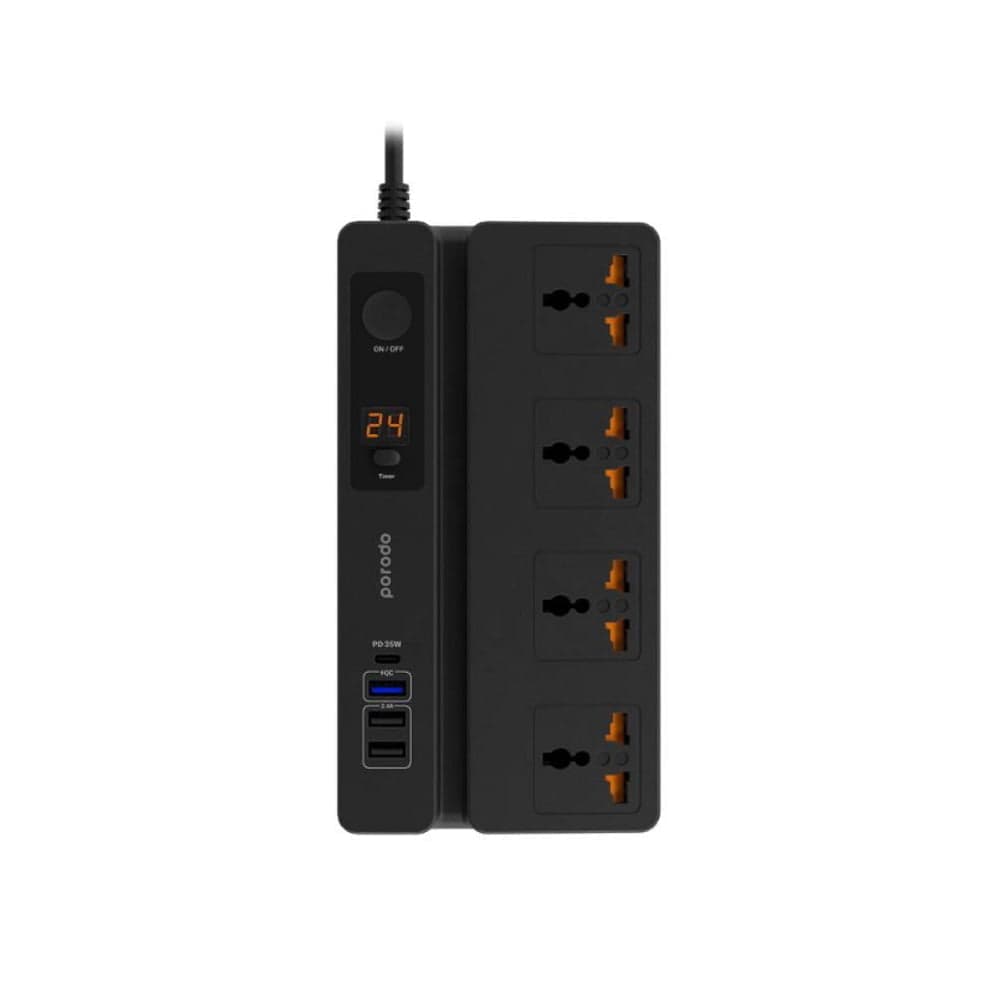 چند راهی برق پرودو مدل Porodo Multi-Function Socket With Phone Stand PD-FWCH007 — تصویر ۸