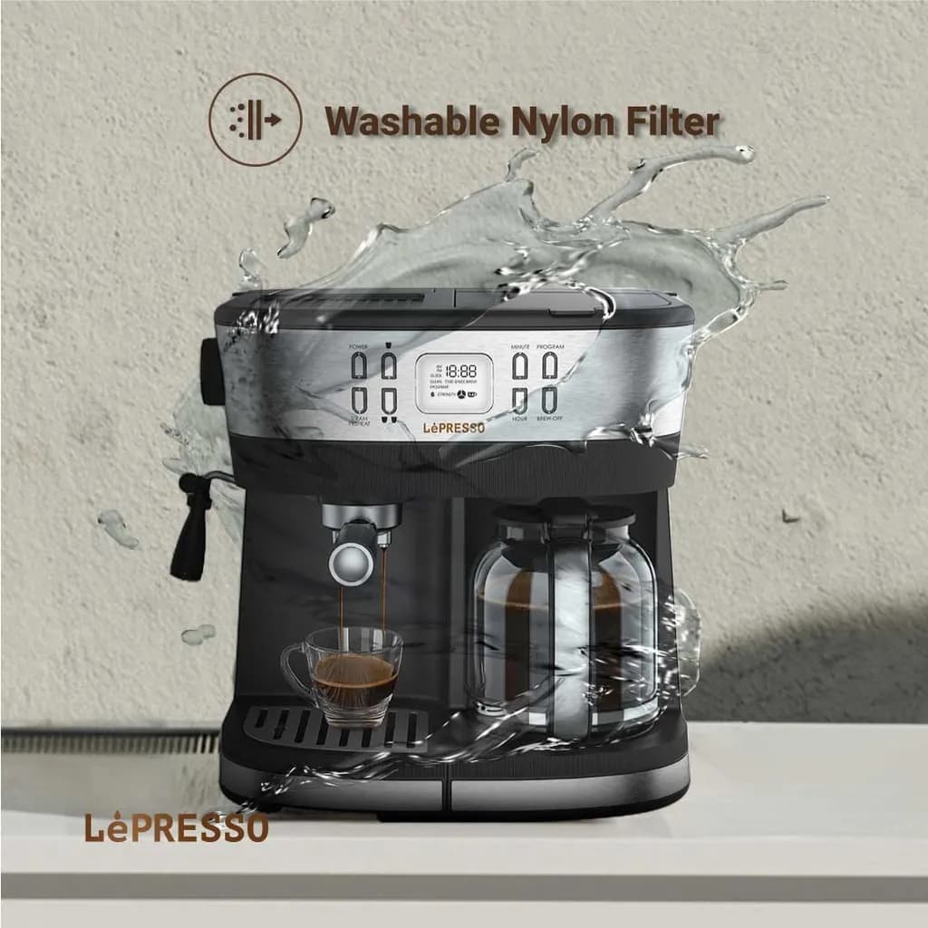 دستگاه قهوه و اسپرسوساز dual brew لپرسو مدل LPCFFM0002 — تصویر ۳