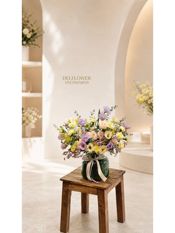 سفارش دسته گل عقدکنان برای عروس و داماد در میدان شهدا