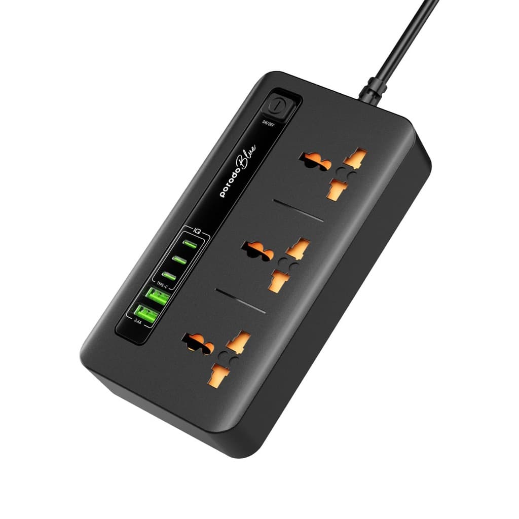 چندراهی برق پرودو مدل PB-3ACC2CM ظرفیت 3 خروجی با کابل 2 متری