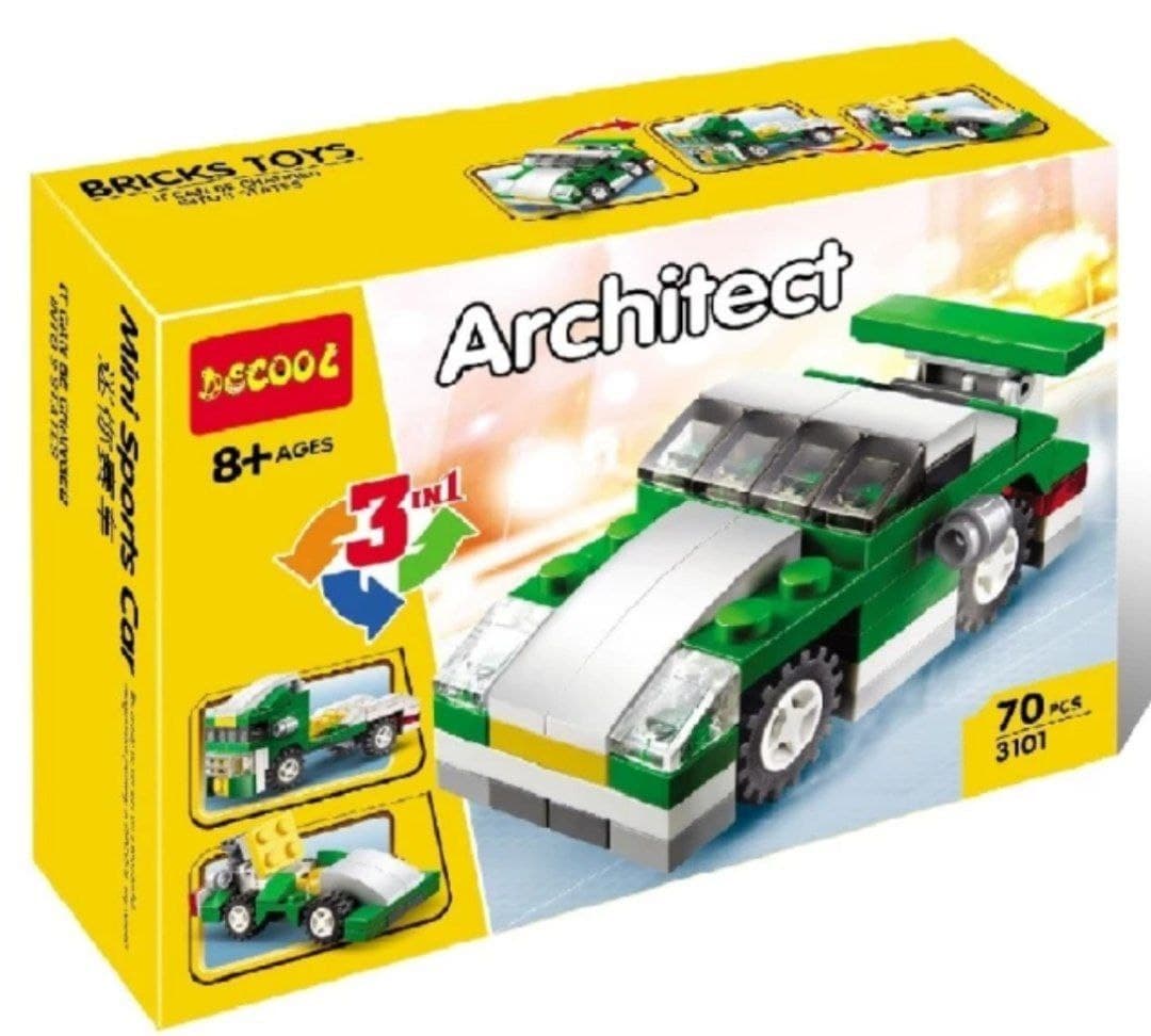 لگو ماشین 3 مدل Architect برند decool کد 3101