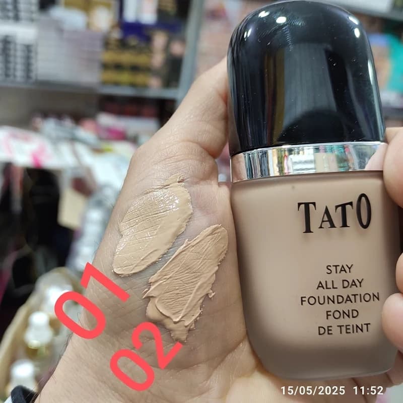 کرم پودر شیشه ای تاتو پوشش کامل و ضد آب ۴۰ میل کد 5304 — تصویر ۵