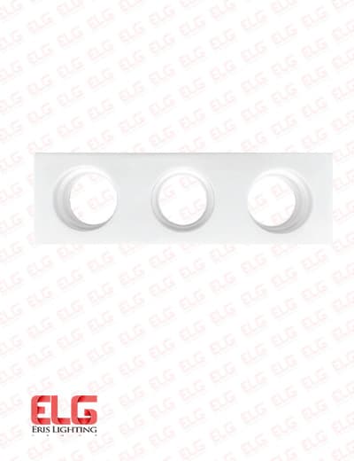 قاب هالوژن گچی سه شعله عمق کوتاه مدل MR-734 آقای نور