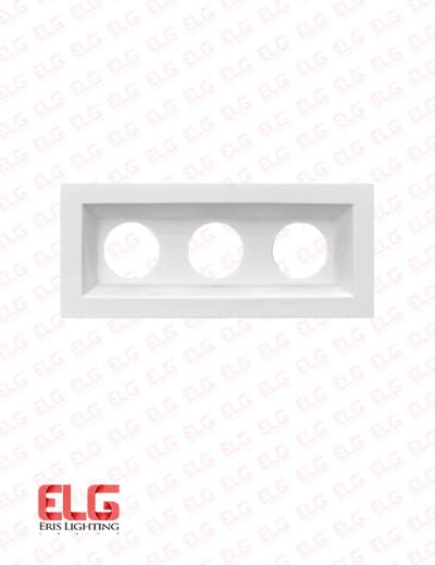 فریم گچی سه شعله بزرگ مستطیلی مدل MR-716 آقای نور — تصویر ۲