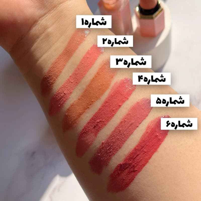 رژگونه و هایلایتر هدی موجی ۶ رنگ، طبیعی و ماندگار کد 5275 — تصویر ۷