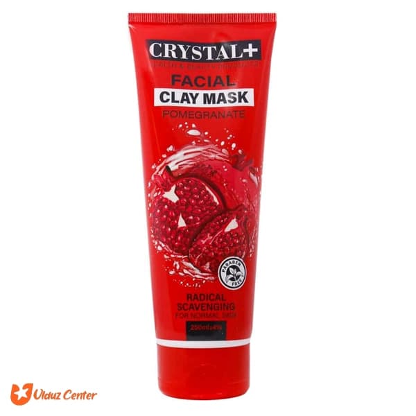 ماسک صورت کریستال پلاس حاوی خاک رس و عصاره انار 250 میل — تصویر ۲
