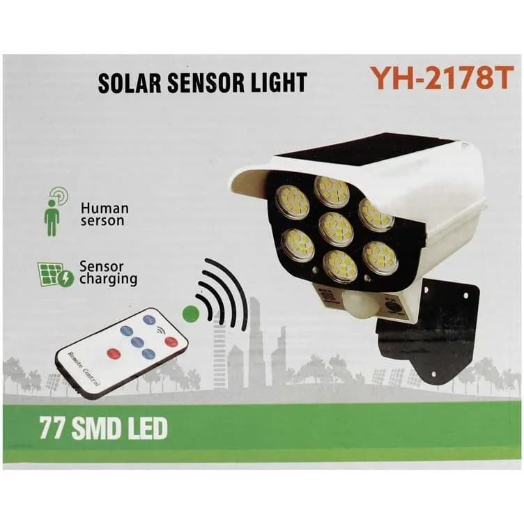 چراغ خورشیدی طرح دوربین Solar Sensor مدل 3773 — تصویر ۸