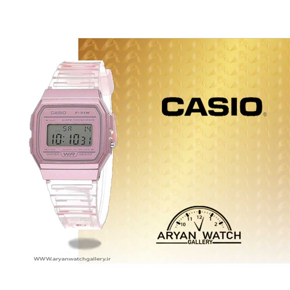 ساعت مچی زنانه کاسیو (Casio) F-91WS-4DF — تصویر ۹
