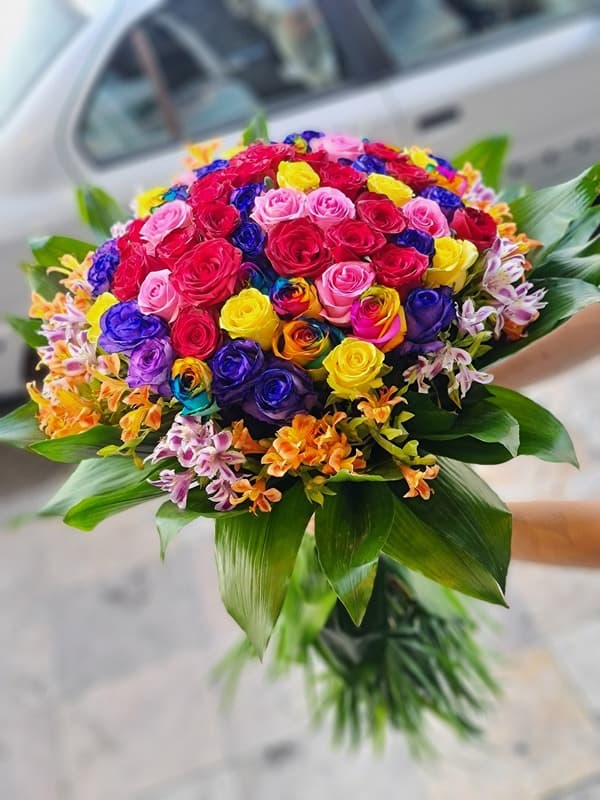 دسته گل رز هلندی کد 521 – گل فروشی آنلاین رزگاردن — تصویر ۳