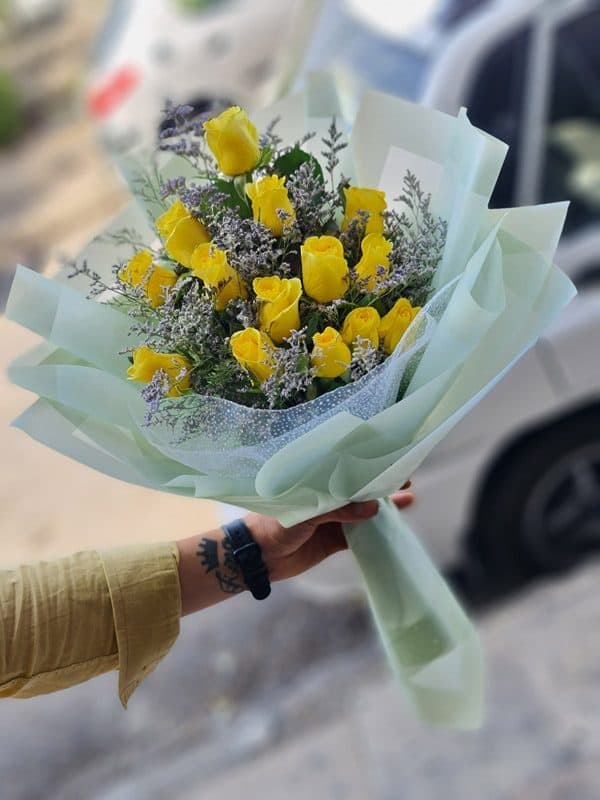 دسته گل رز هلندی کد 535 – گل فروشی آنلاین رزگاردن — تصویر ۵