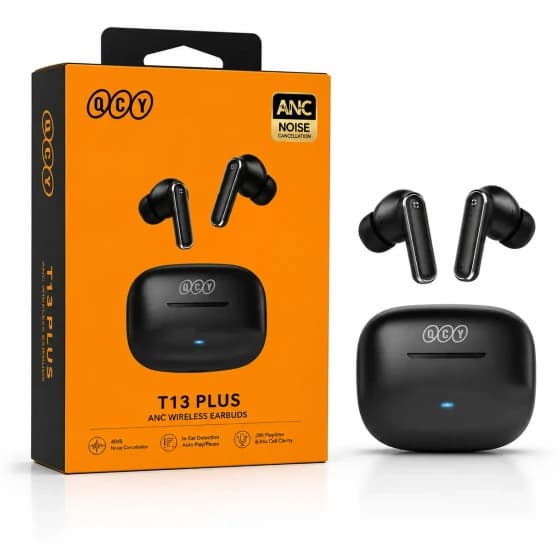 هندزفری بلوتوثی QCY T13 PLUS ANC | نسخه ارتقایافته با حذف نویز ۴ ترازه‌ای — تصویر ۶