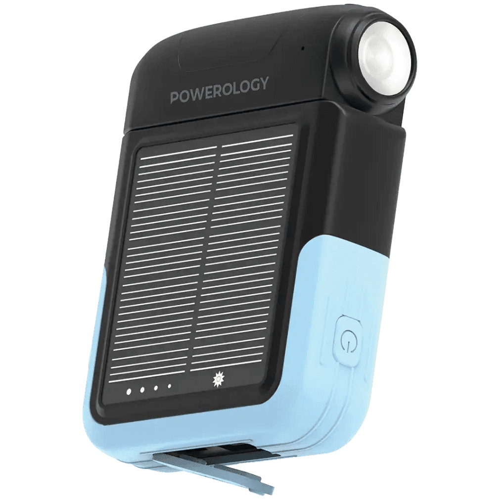 پاوربانک خورشیدی پاورولوژی مدل Powerology Sante Solar Power Bank ظرفیت 10000mAh — تصویر ۳