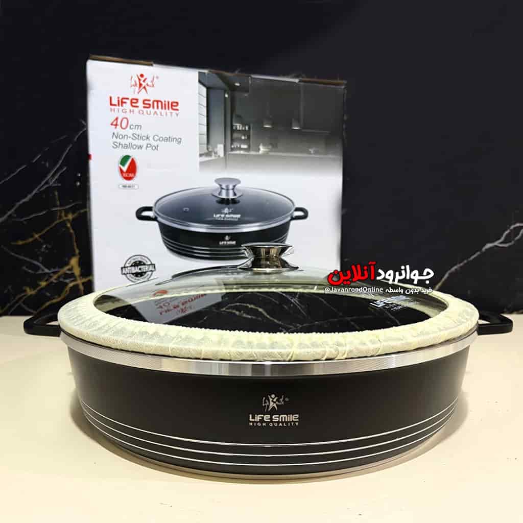 تابه لایف اسمایل سایز 40 سرامیکی Life Smile40 LUSHR-40BB