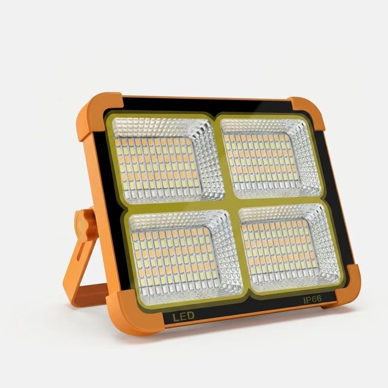 پروژکتور خورشیدی شارژی مدل Solar LED Light | ضدآب IP۶۶